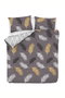 L'essentiel linge de maison Juego de funda nórdica doble Ranforce Dorado y Gris